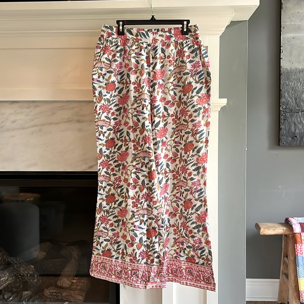 Pomegranate Cabana Garden Pajama Pants XL